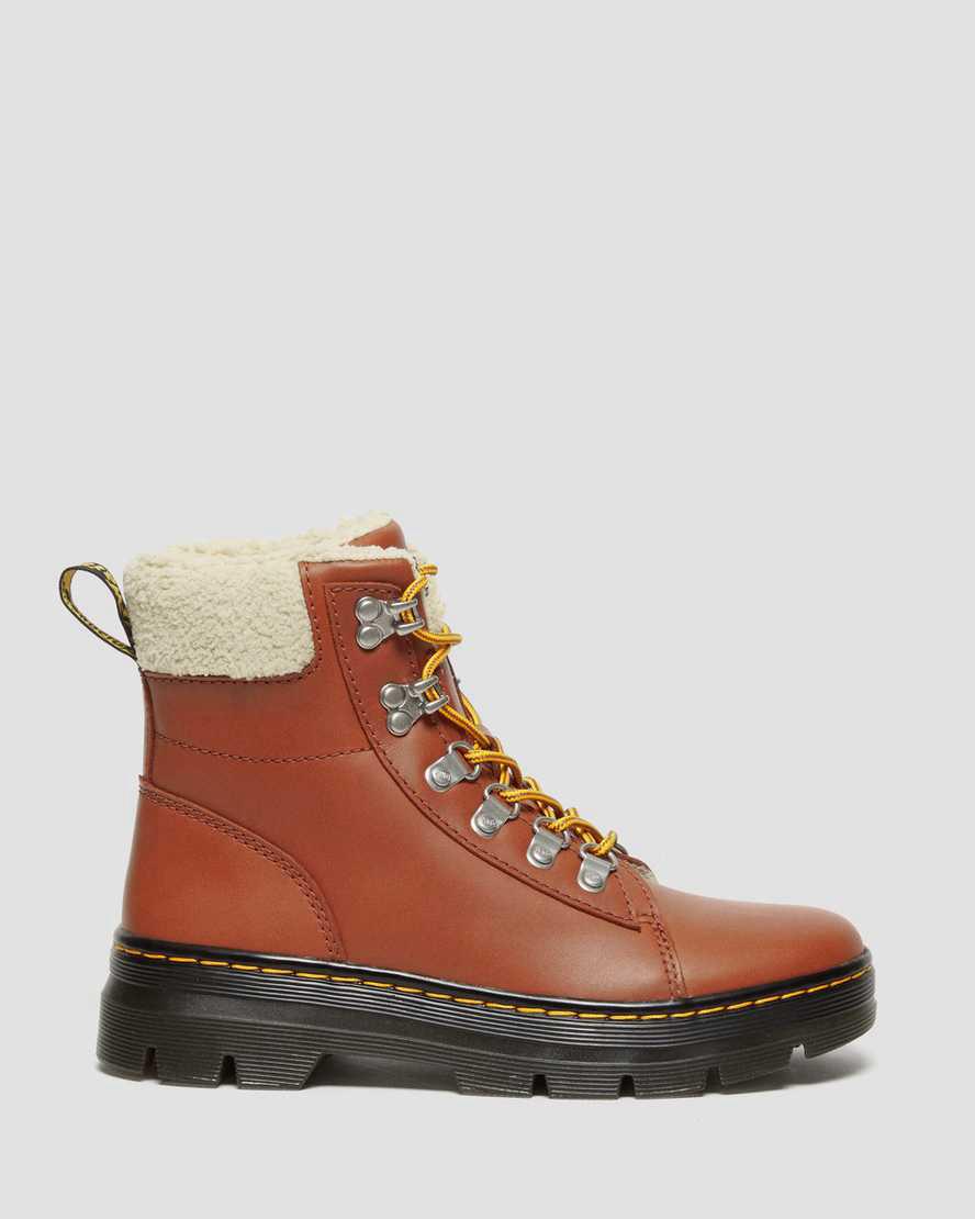 Dr Martens Combs Faux Fur-Lined Casual Naisten Talvisaappaat Ruskea  Suomi |  7632HIJGW