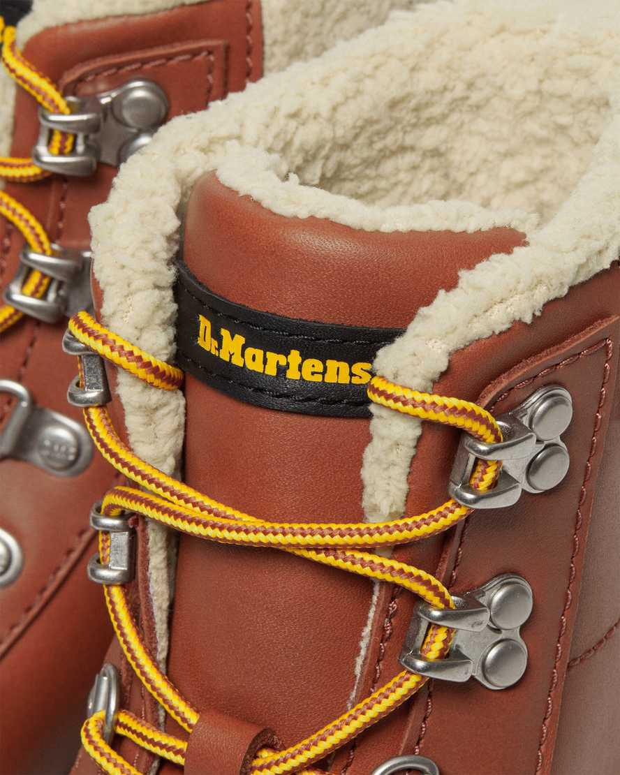 Dr Martens Combs Faux Fur-Lined Casual Naisten Talvisaappaat Ruskea  Suomi |  7632HIJGW