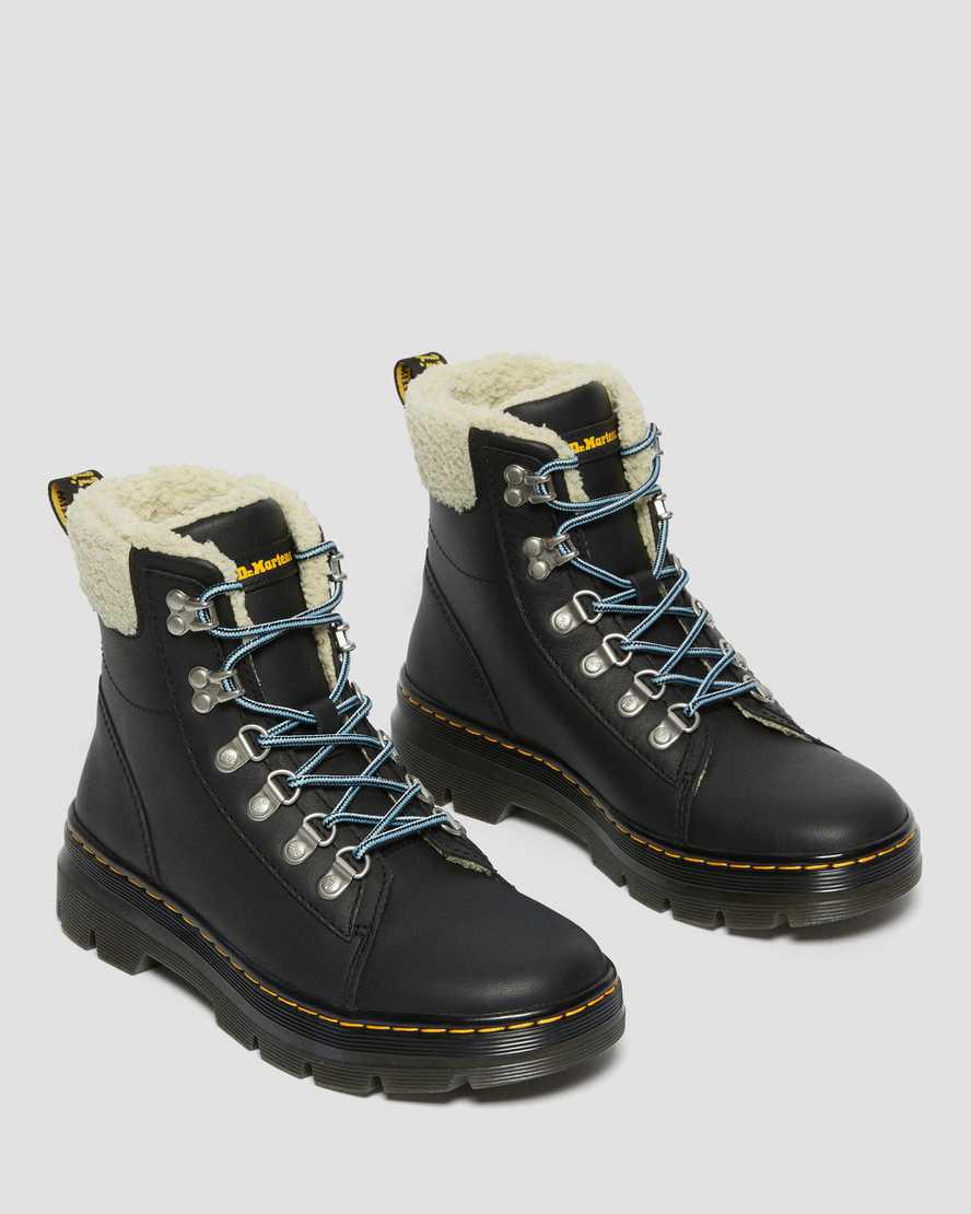 Dr Martens Combs Faux Fur-Lined Naisten Vapaa-ajan Saappaat Mustat  Suomi |  6914IKODW