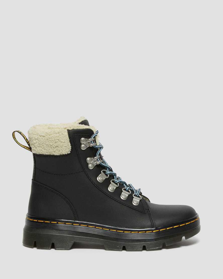 Dr Martens Combs Faux Fur-Lined Naisten Vapaa-ajan Saappaat Mustat  Suomi |  6914IKODW