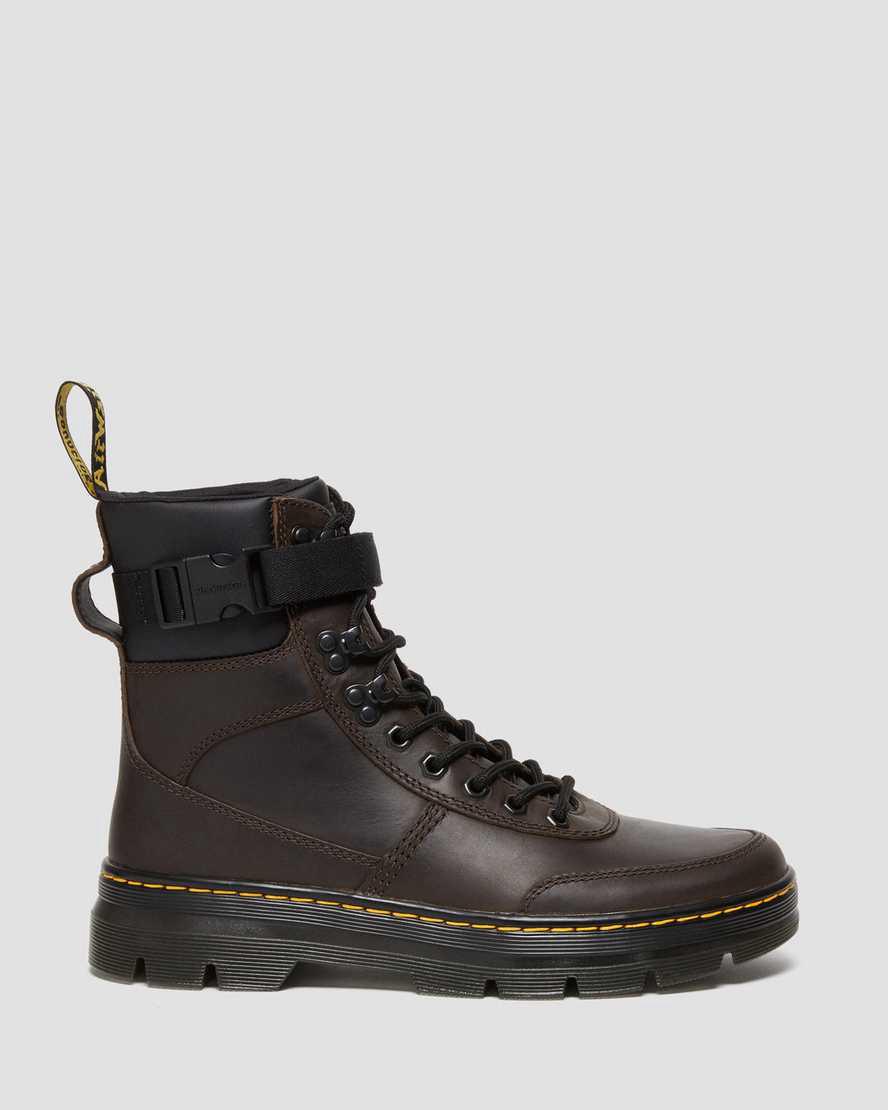 Dr Martens Combs Tech Crazy Horse Leather Naisten Nilkkurit Tummanruskea  Suomi |  1845DCQTF