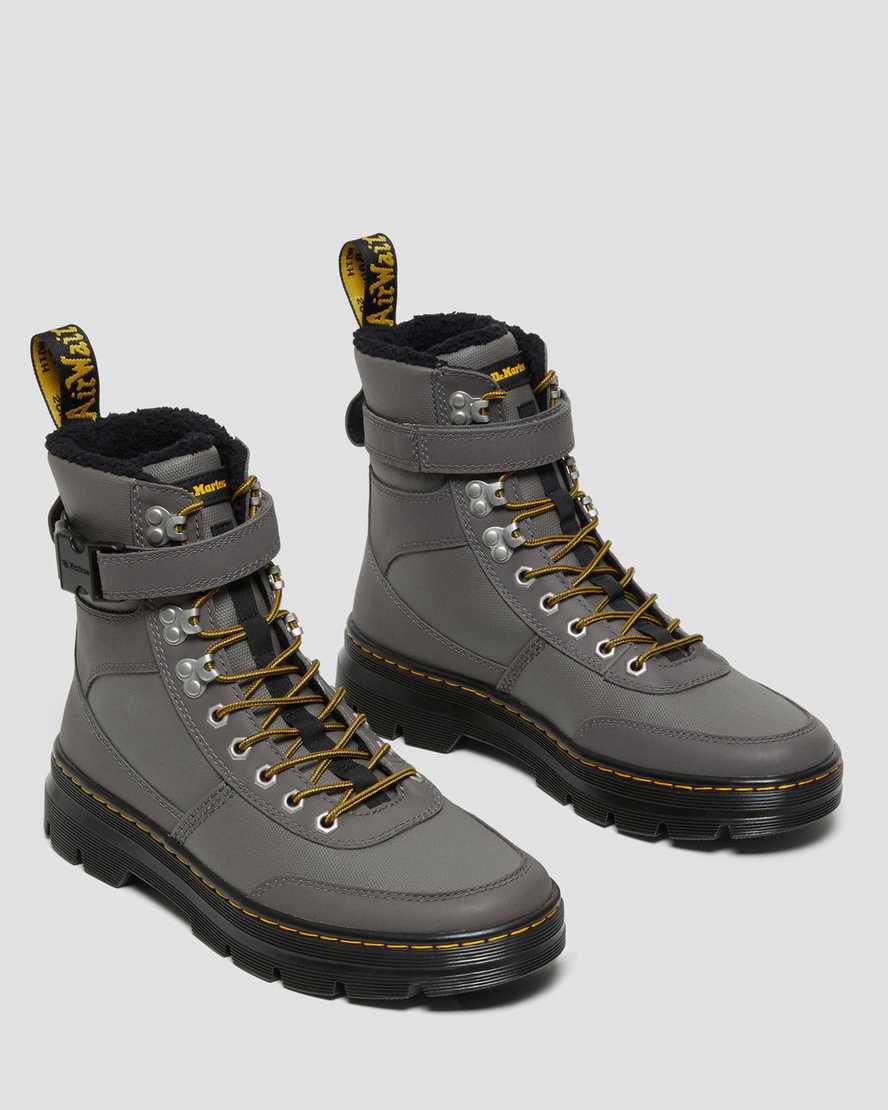 Dr Martens Combs Tech Faux Fur-Lined Casual Naisten Talvisaappaat Harmaat  Suomi |  1283QMPDL