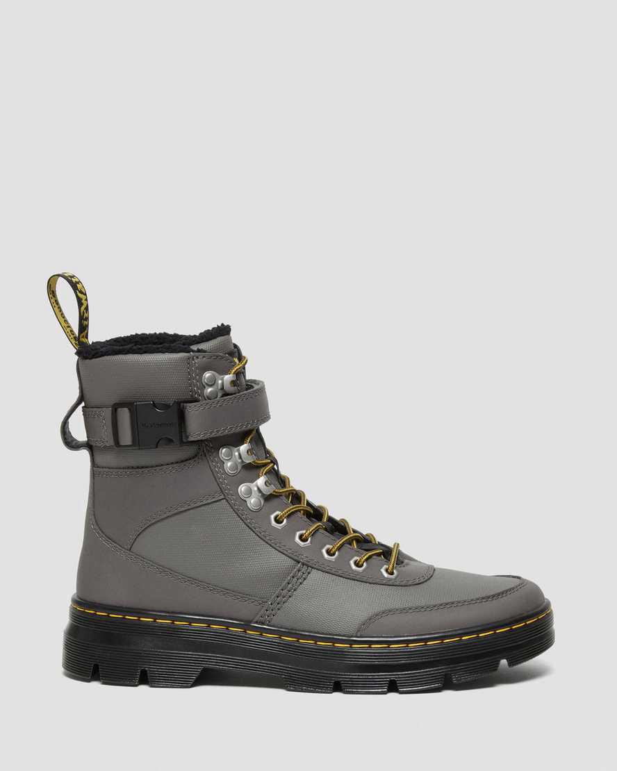 Dr Martens Combs Tech Faux Fur-Lined Casual Naisten Talvisaappaat Harmaat  Suomi |  1283QMPDL