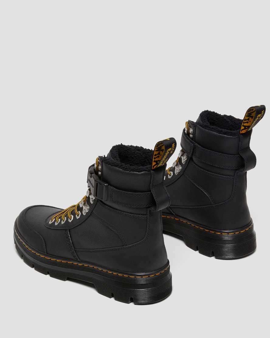 Dr Martens Combs Tech Faux Fur-Lined Casual Naisten Talvisaappaat Mustat  Suomi |  9172IKANB