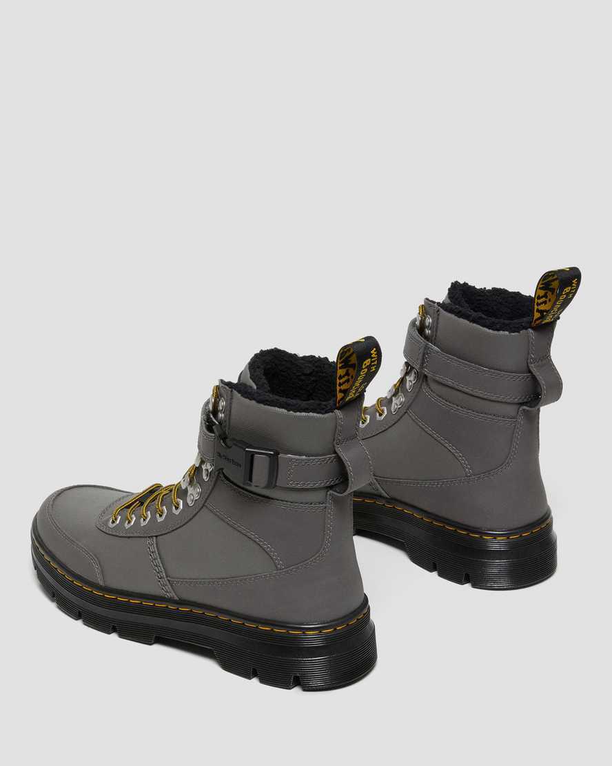 Dr Martens Combs Tech Faux Fur-Lined Naisten Nilkkurit Harmaat  Suomi |  0924GOQEZ