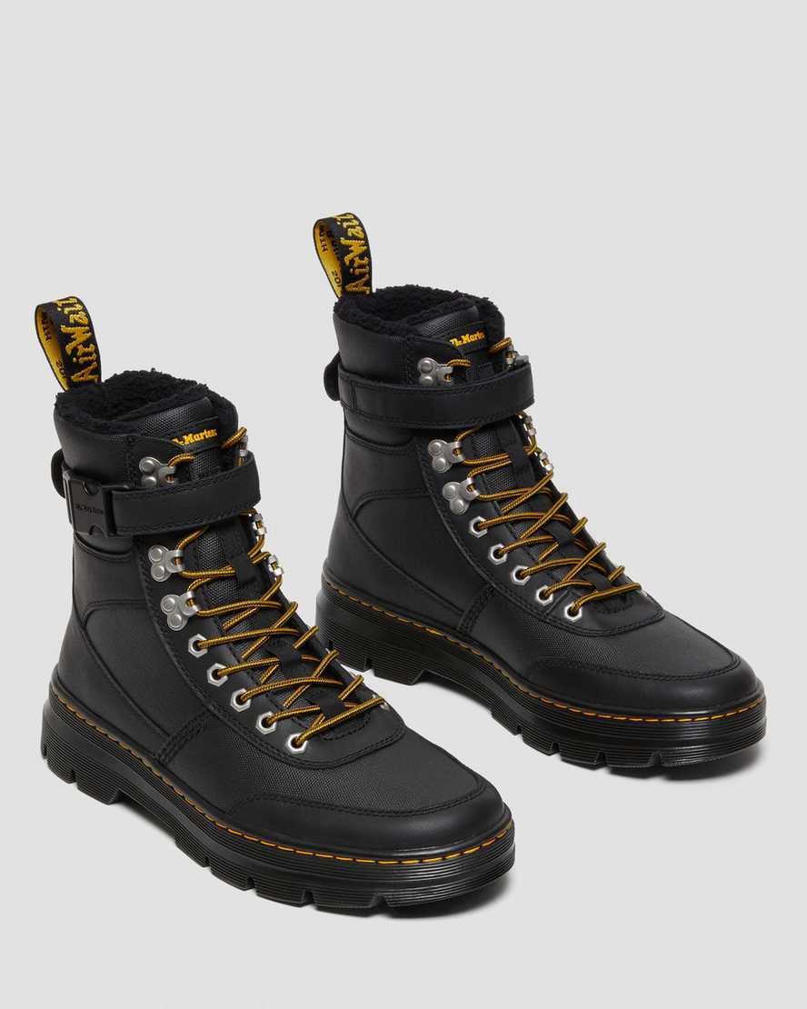 Dr Martens Combs Tech Faux Fur-Lined Naisten Vapaa-ajan Saappaat Mustat  Suomi |  5208JLUAO