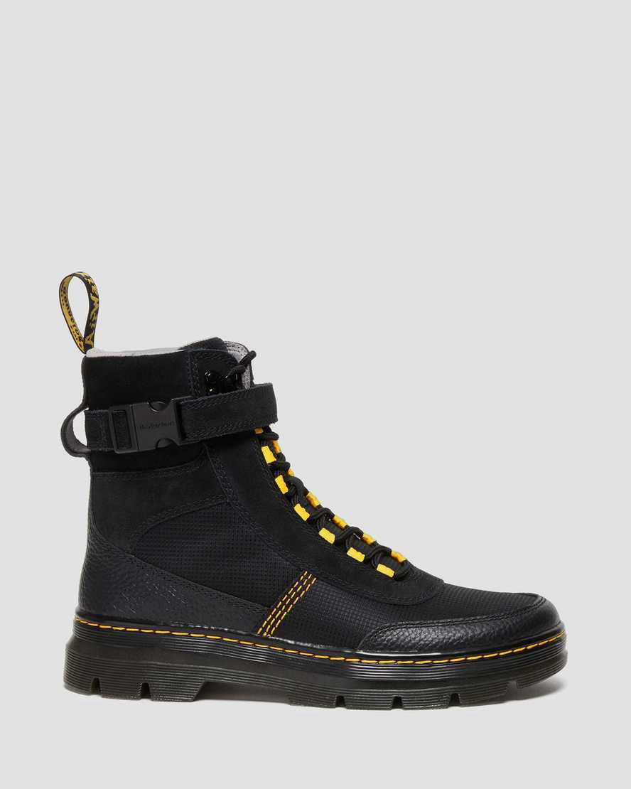 Dr Martens Combs Tech Milled Nappa & Suede Miesten Vapaa-ajan Saappaat Mustat  Suomi |  3175ETDZN