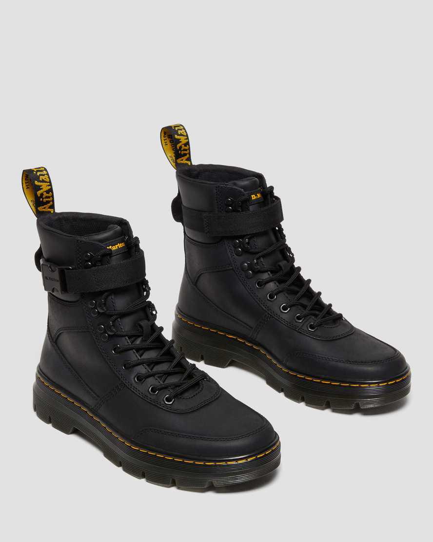 Dr Martens Combs Tech Wyoming Leather Naisten Nilkkurit Mustat  Suomi |  1240PIGSZ