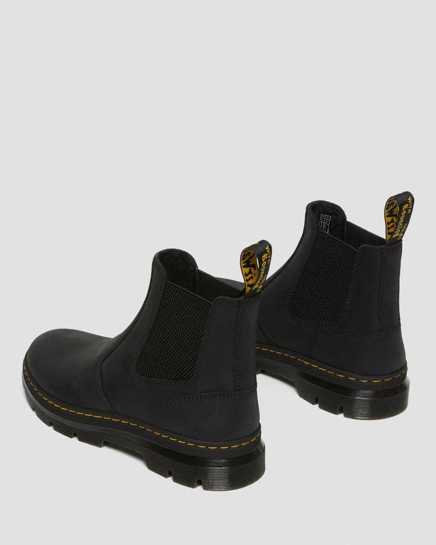 Dr Martens Embury Leather Chelsea Naisten Vapaa-ajan Saappaat Mustat  Suomi |  7154OQWNA