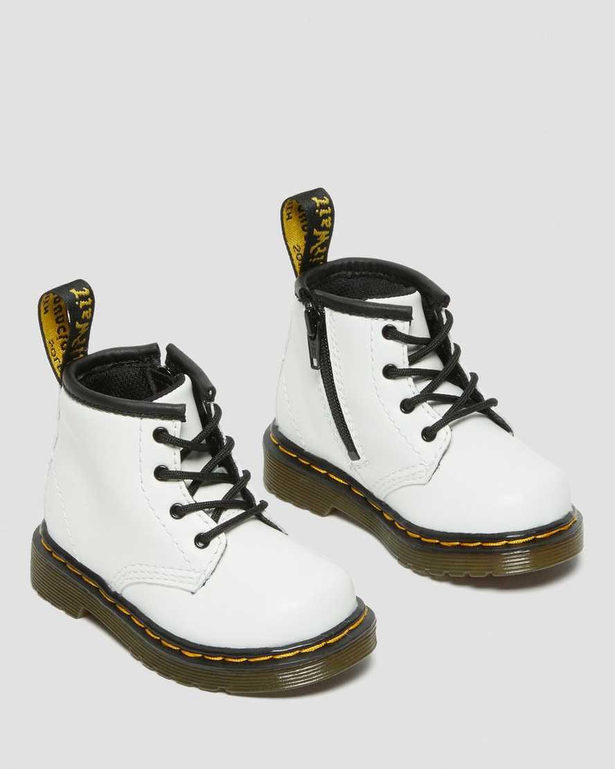 Dr Martens Infant 1460 Leather Lasten Nauhasaappaat Valkoinen  Suomi |  0692ZFOXA