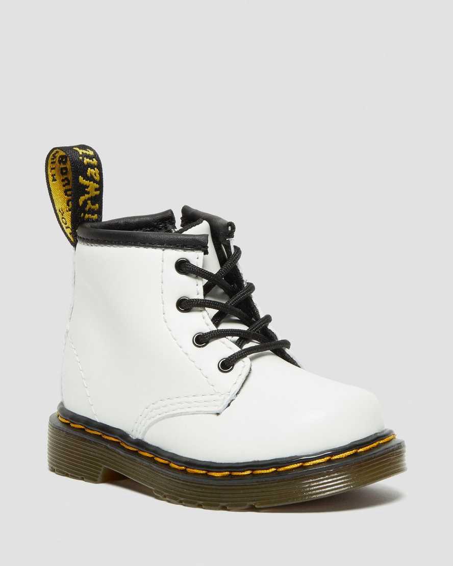 Dr Martens Infant 1460 Leather Lasten Nauhasaappaat Valkoinen  Suomi |  0692ZFOXA