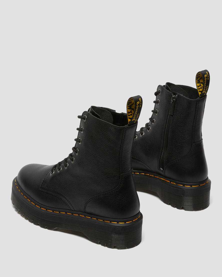 Dr Martens Jadon Boot III Pisa Leather Miesten Platform Saappaat Mustat  Suomi |  0257PMQOG