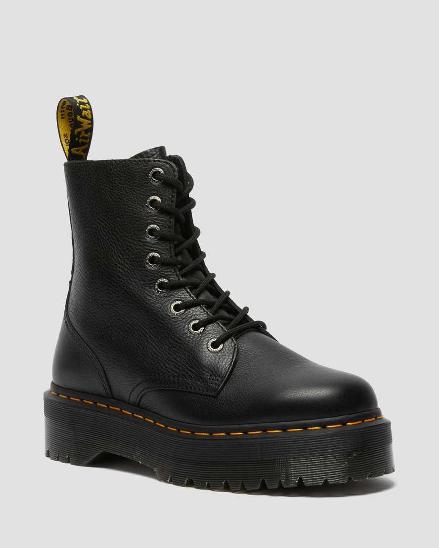 Dr Martens Jadon Boot III Pisa Leather Miesten Platform Saappaat Mustat  Suomi |  0257PMQOG