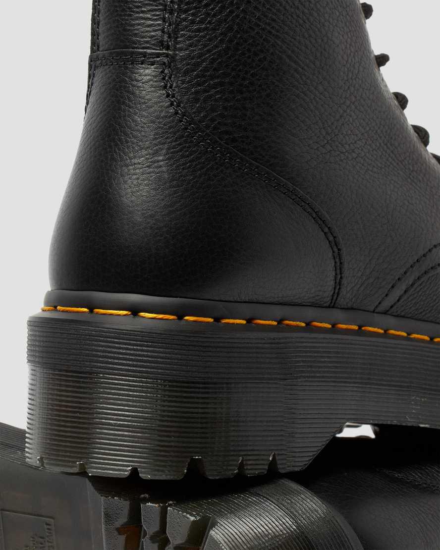 Dr Martens Jadon Boot III Pisa Leather Naisten Platform Saappaat Mustat  Suomi |  7319FWOXQ