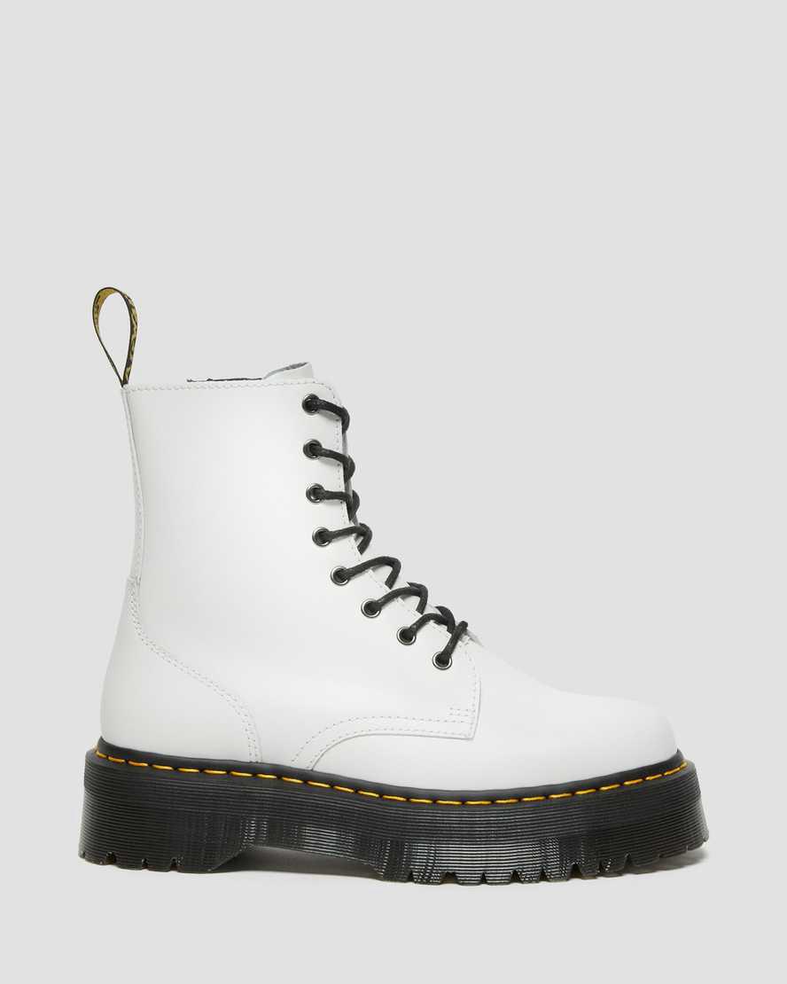 Dr Martens Jadon  Suomi |  Official Miesten Platform Saappaat Valkoinen  Suomi |  8904DBOFL