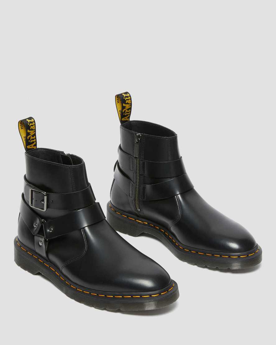 Dr Martens Jaimes Leather Harness Chelsea Miesten Nilkkurit Mustat  Suomi |  8327NWAKE