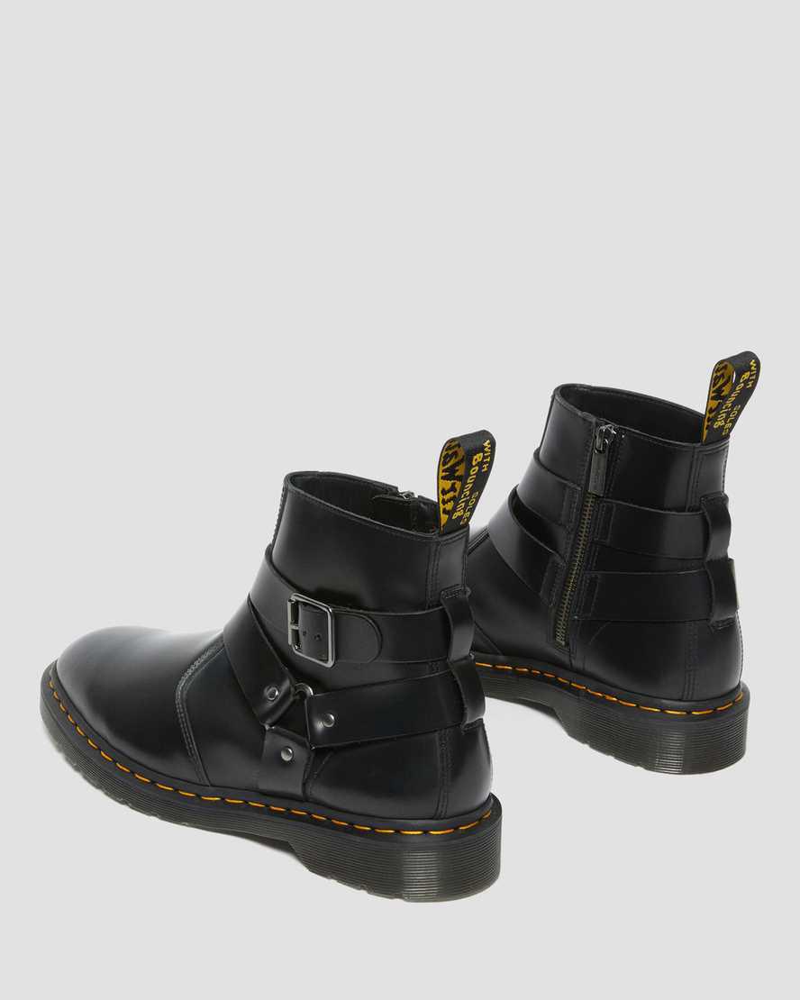 Dr Martens Jaimes Leather Harness Chelsea Miesten Nilkkurit Mustat  Suomi |  8327NWAKE