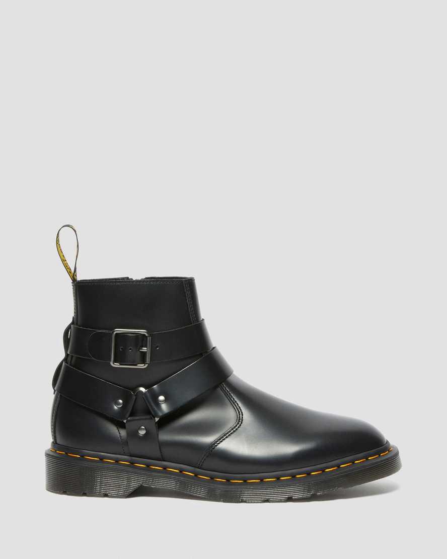 Dr Martens Jaimes Leather Harness Chelsea Miesten Nilkkurit Mustat  Suomi |  8327NWAKE