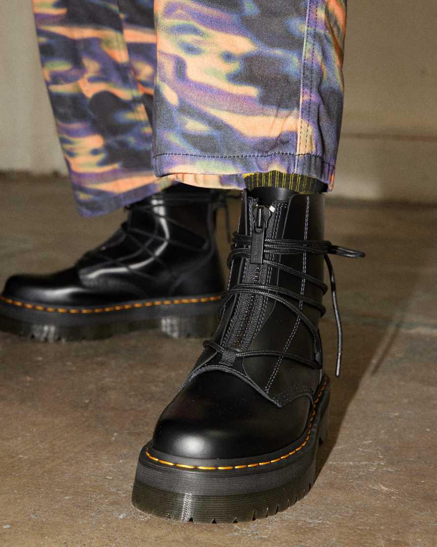 Dr Martens Jarrick II Laced Leather Platform Miesten Nilkkurit Mustat  Suomi |  6285PNVDU