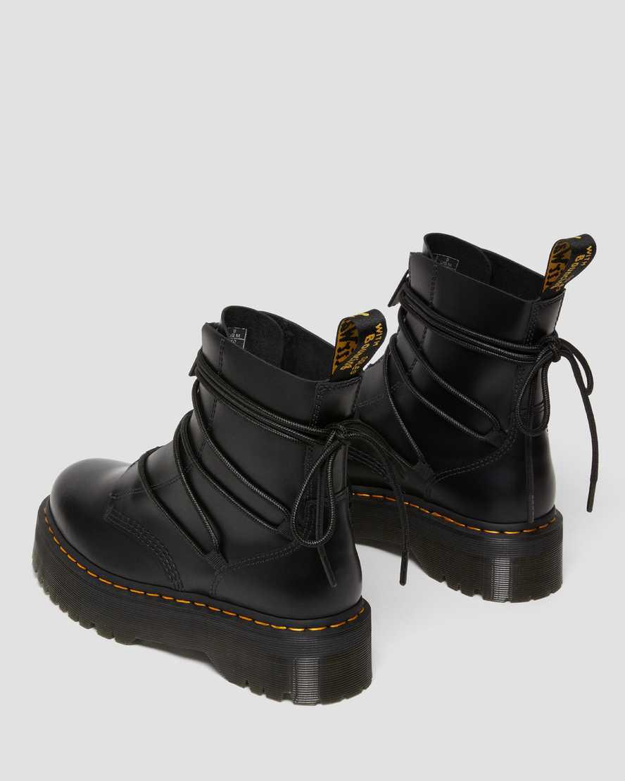 Dr Martens Jarrick II Laced Leather Platform Miesten Nilkkurit Mustat  Suomi |  6285PNVDU