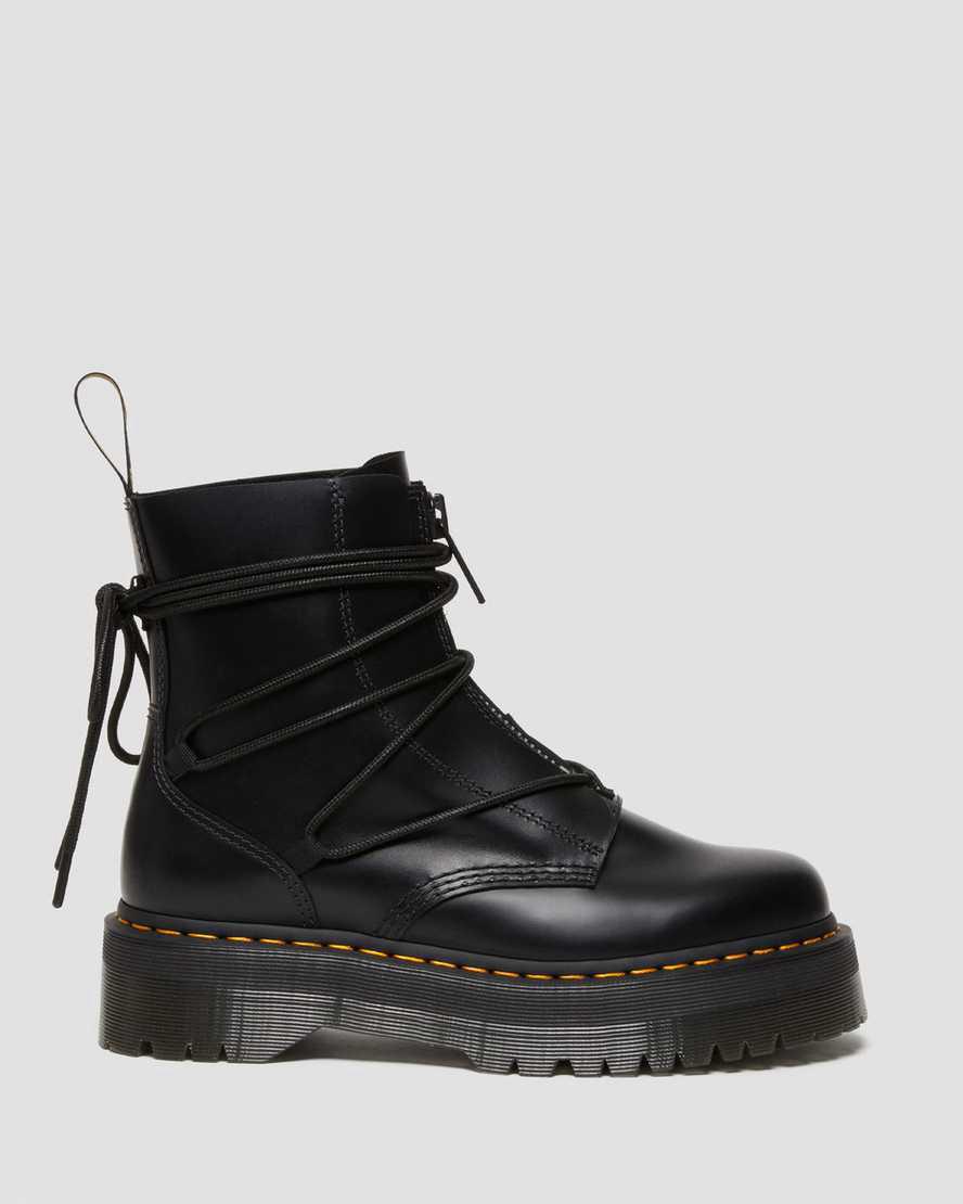 Dr Martens Jarrick II Laced Leather Platform Miesten Nilkkurit Mustat  Suomi |  6285PNVDU