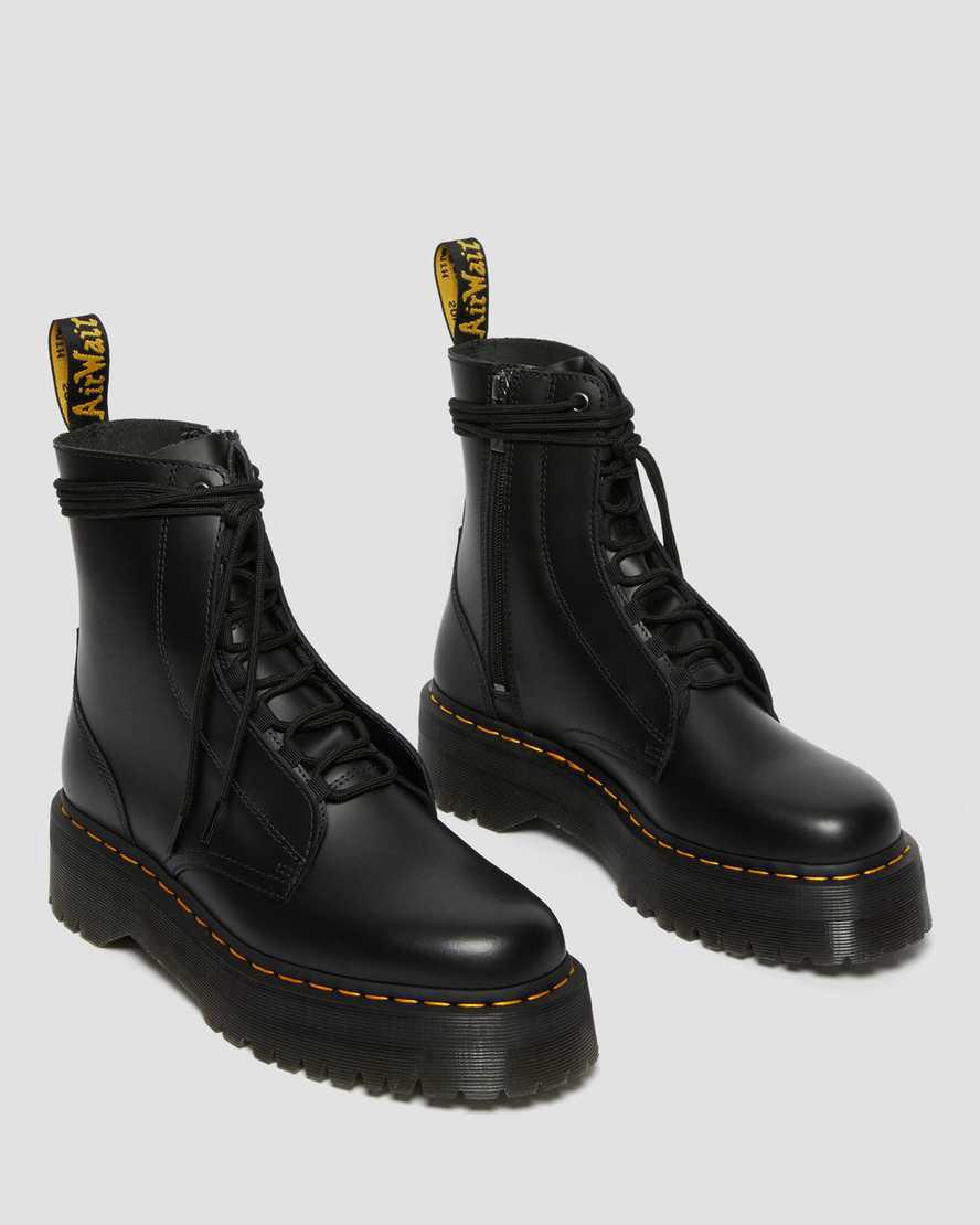 Dr Martens Jarrick Smooth Leather Miesten Platform Saappaat Mustat  Suomi |  9825IOGFC