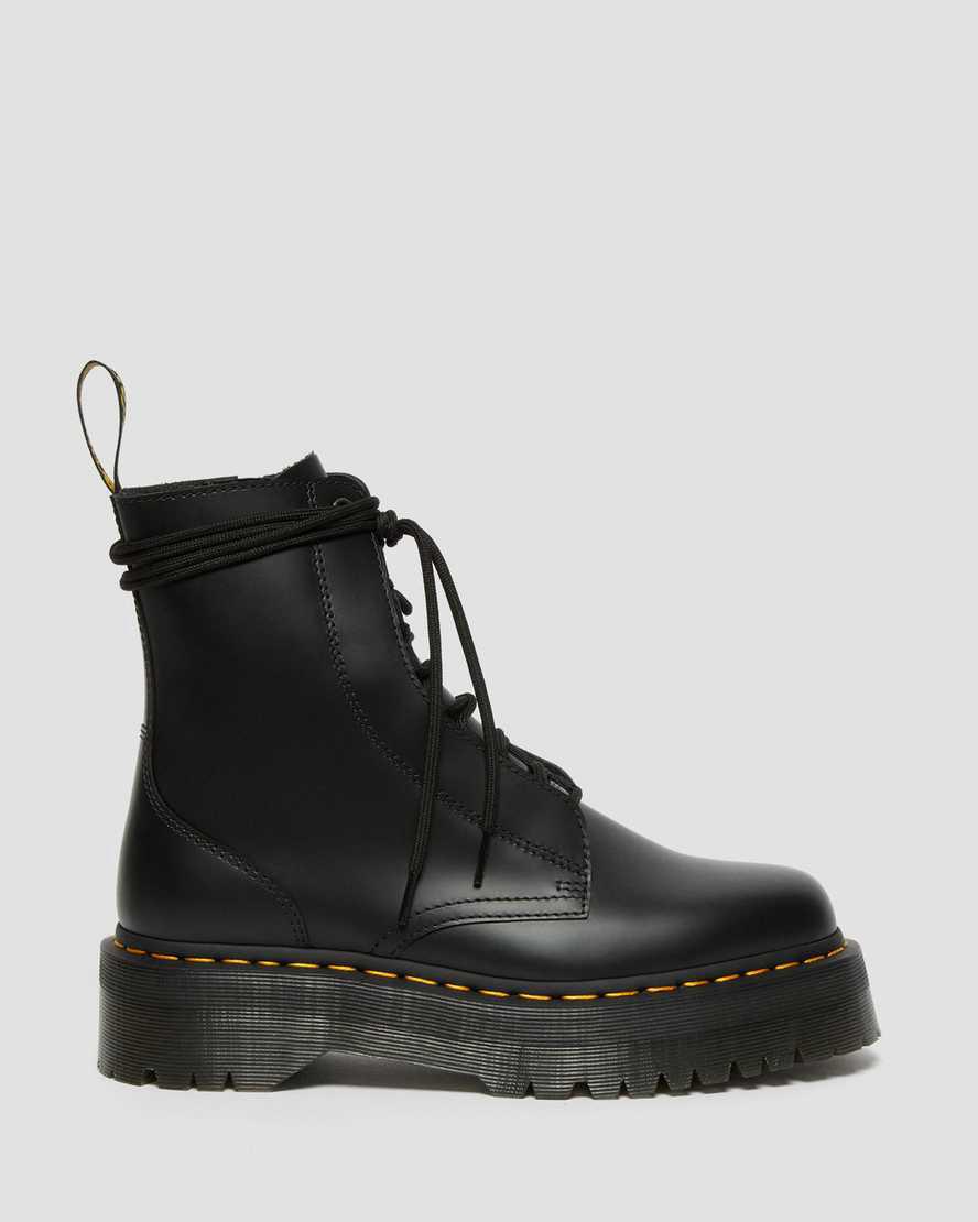 Dr Martens Jarrick Smooth Leather Miesten Platform Saappaat Mustat  Suomi |  9825IOGFC