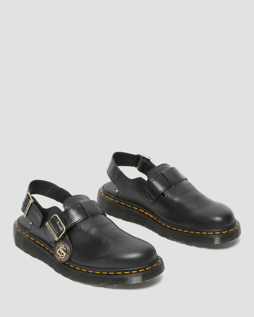 Dr Martens Jorge Made in England Leather Slingbacks Naisten Rantasandaalit Mustat  Suomi |  3104XDLPR