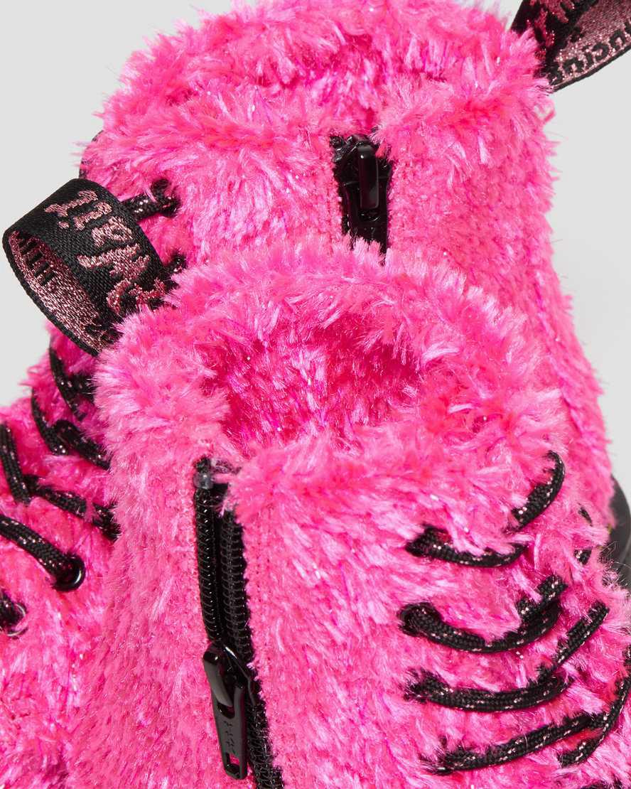 Dr Martens Junior 1460 Pascal Tinsel Fur Lasten Nauhasaappaat Pinkki  Suomi |  0358GIJVP