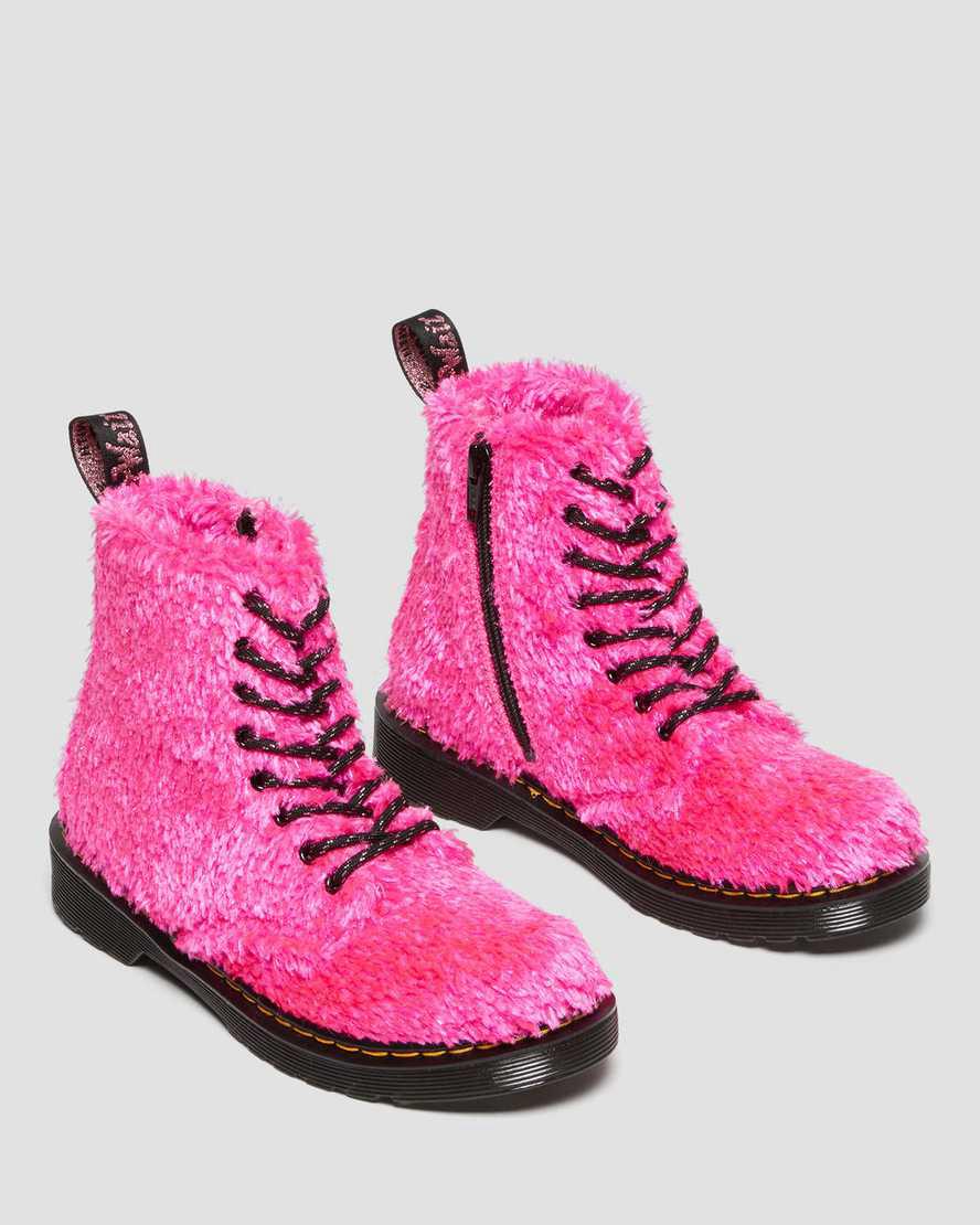 Dr Martens Junior 1460 Pascal Tinsel Fur Lasten Nauhasaappaat Pinkki  Suomi |  0358GIJVP