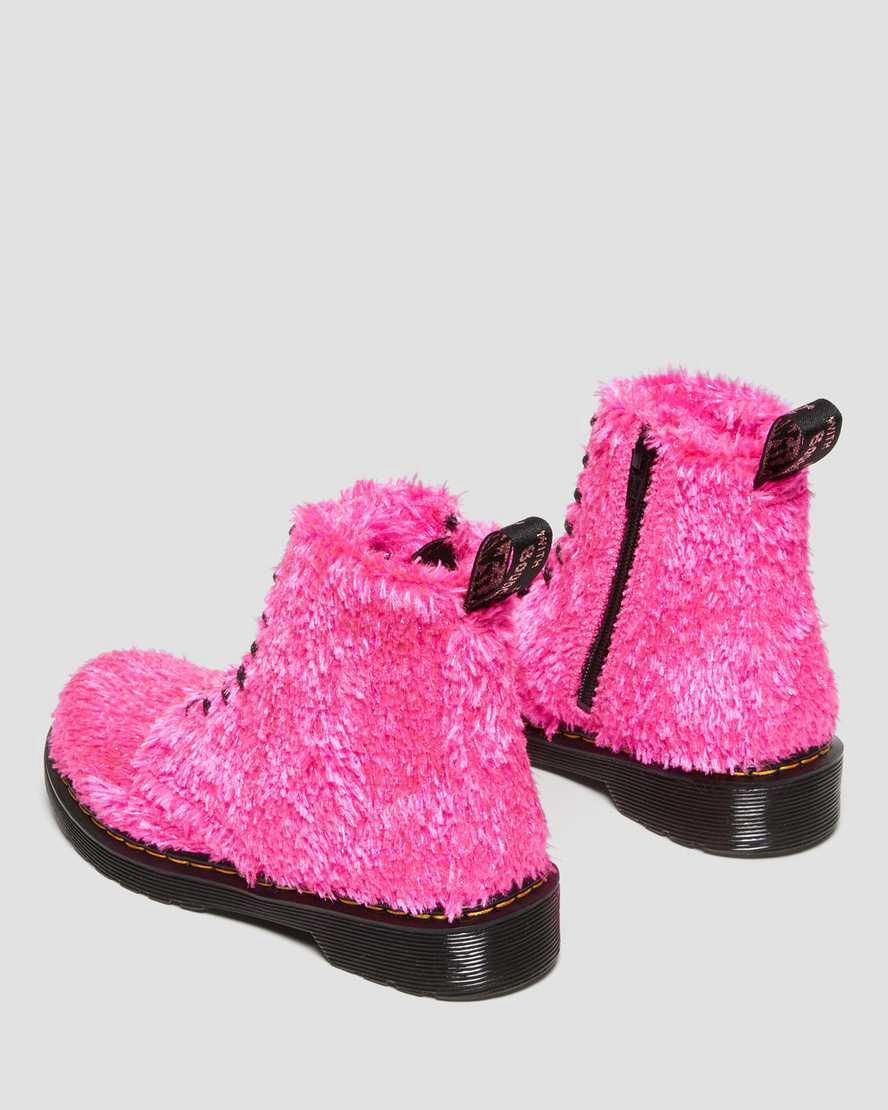 Dr Martens Junior 1460 Pascal Tinsel Fur Lasten Nauhasaappaat Pinkki  Suomi |  0358GIJVP