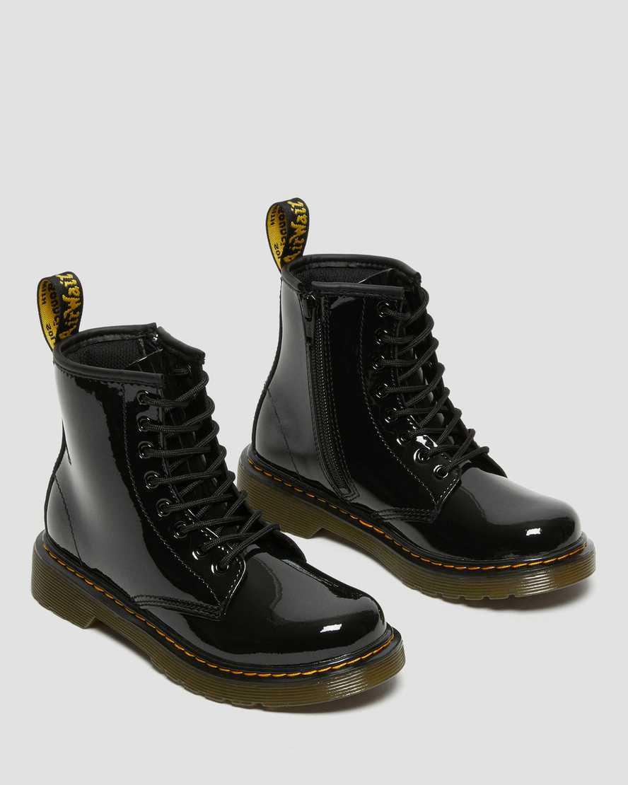 Dr Martens Junior 1460 Patent Leather Lasten Nauhasaappaat Mustat  Suomi |  9872INESG