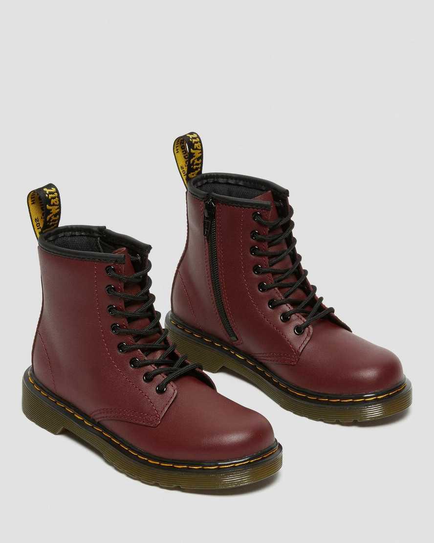 Dr Martens Junior 1460 Softy T Leather Lasten Nauhasaappaat Punainen  Suomi |  2769IRZVW