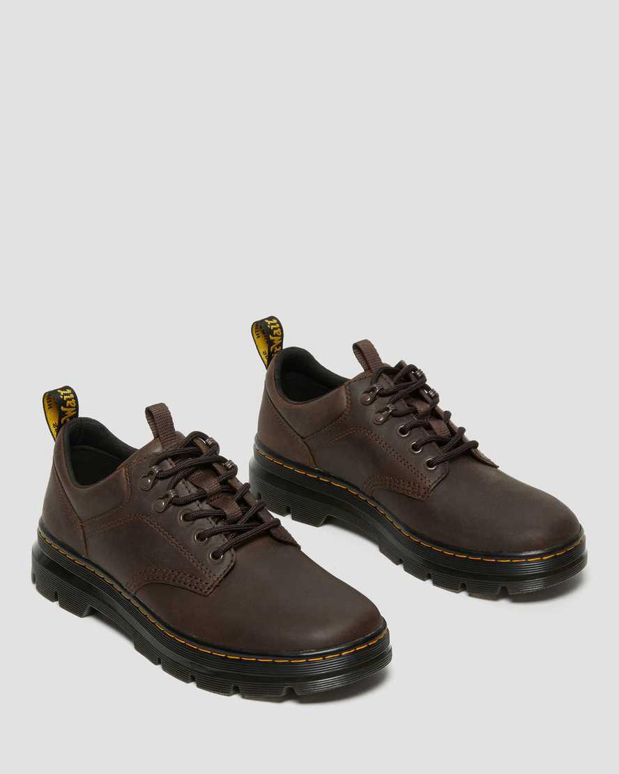 Dr Martens Reeder Crazy Horse Leather Utility Miesten Vapaa-ajan Saappaat Tummanruskea  Suomi |  1260NYHBP