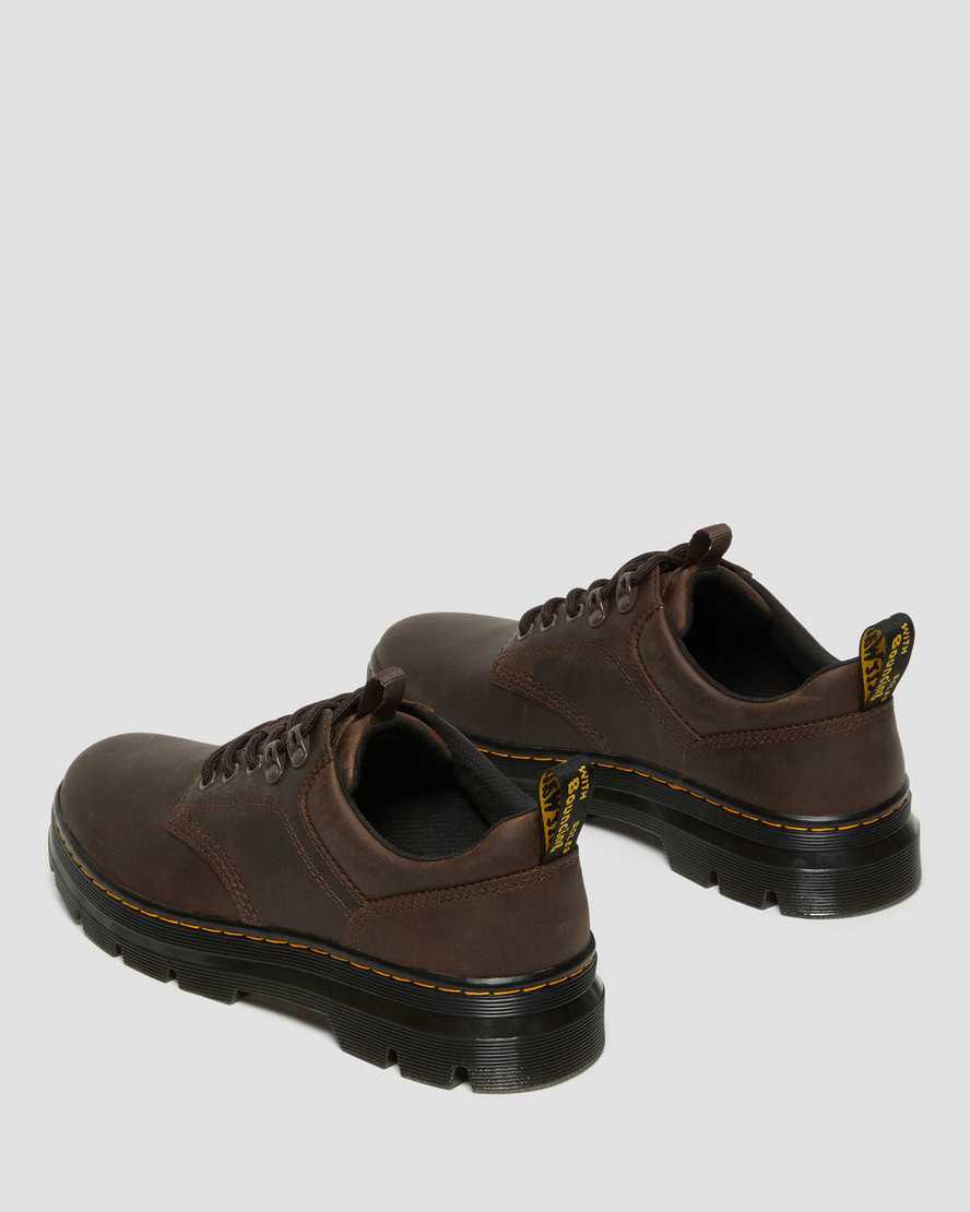 Dr Martens Reeder Crazy Horse Leather Utility Miesten Vapaa-ajan Saappaat Tummanruskea  Suomi |  1260NYHBP