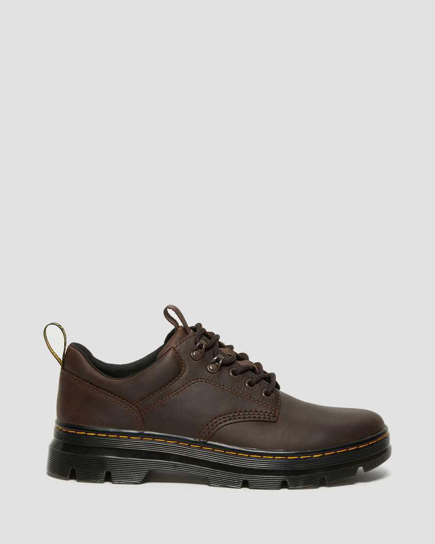 Dr Martens Reeder Crazy Horse Leather Utility Miesten Vapaa-ajan Saappaat Tummanruskea  Suomi |  1260NYHBP