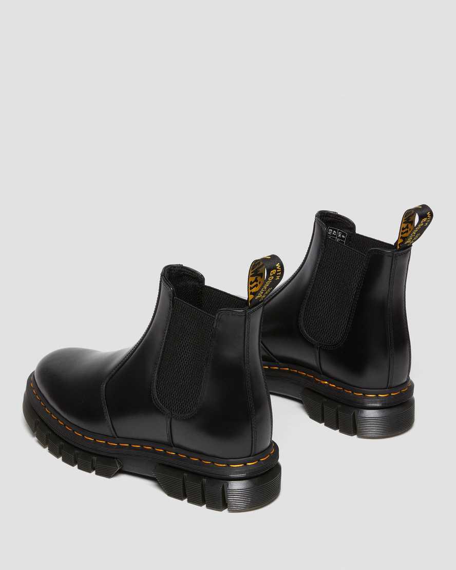 Dr Martens Rikard Polished Smooth Leather Chelsea Naisten Platform Saappaat Mustat  Suomi |  2759KHZQP