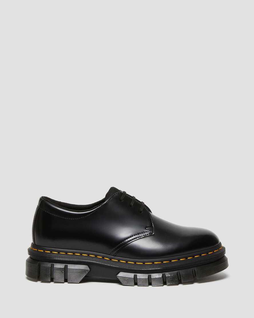 Dr Martens Rikard Polished Smooth Leather Naisten Platform Kengät Mustat  Suomi |  3795XYFPI