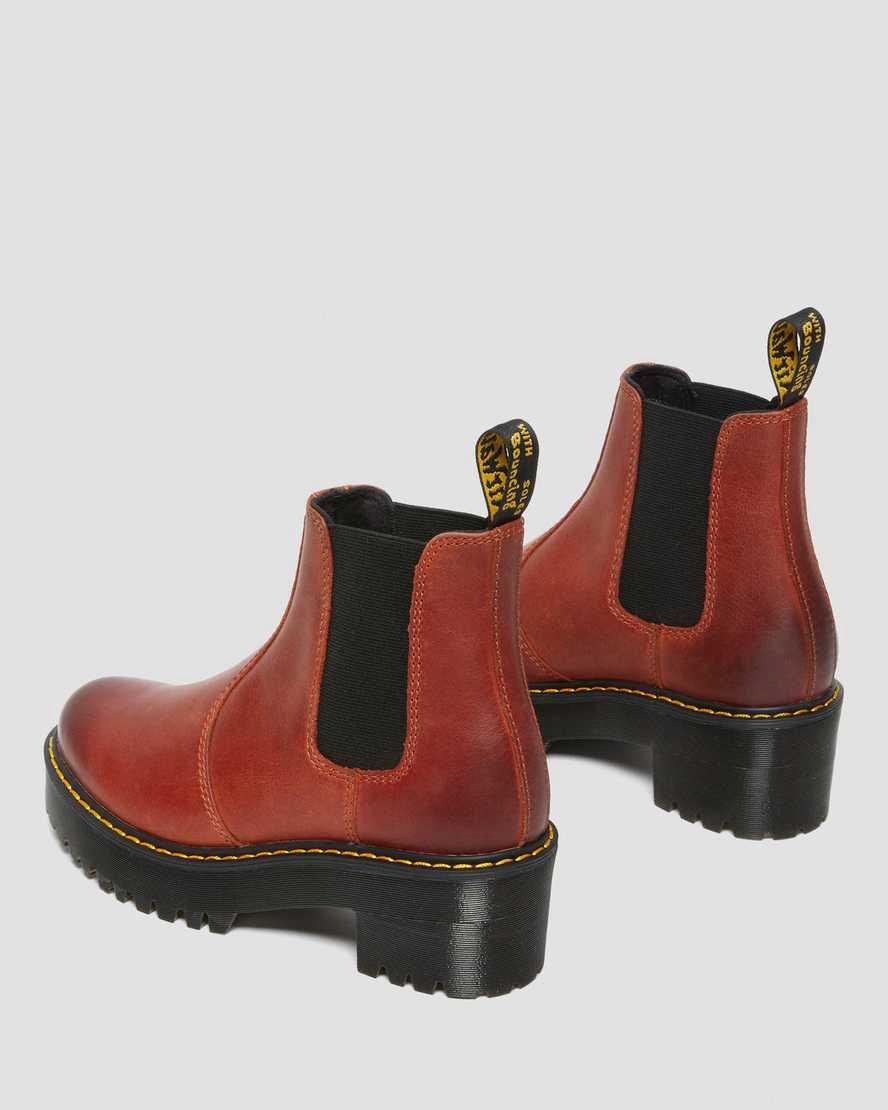 Dr Martens Rometty Wyoming Leather Platform Chelsea Naisten Nilkkurit Ruskea  Suomi |  0932QYOKX