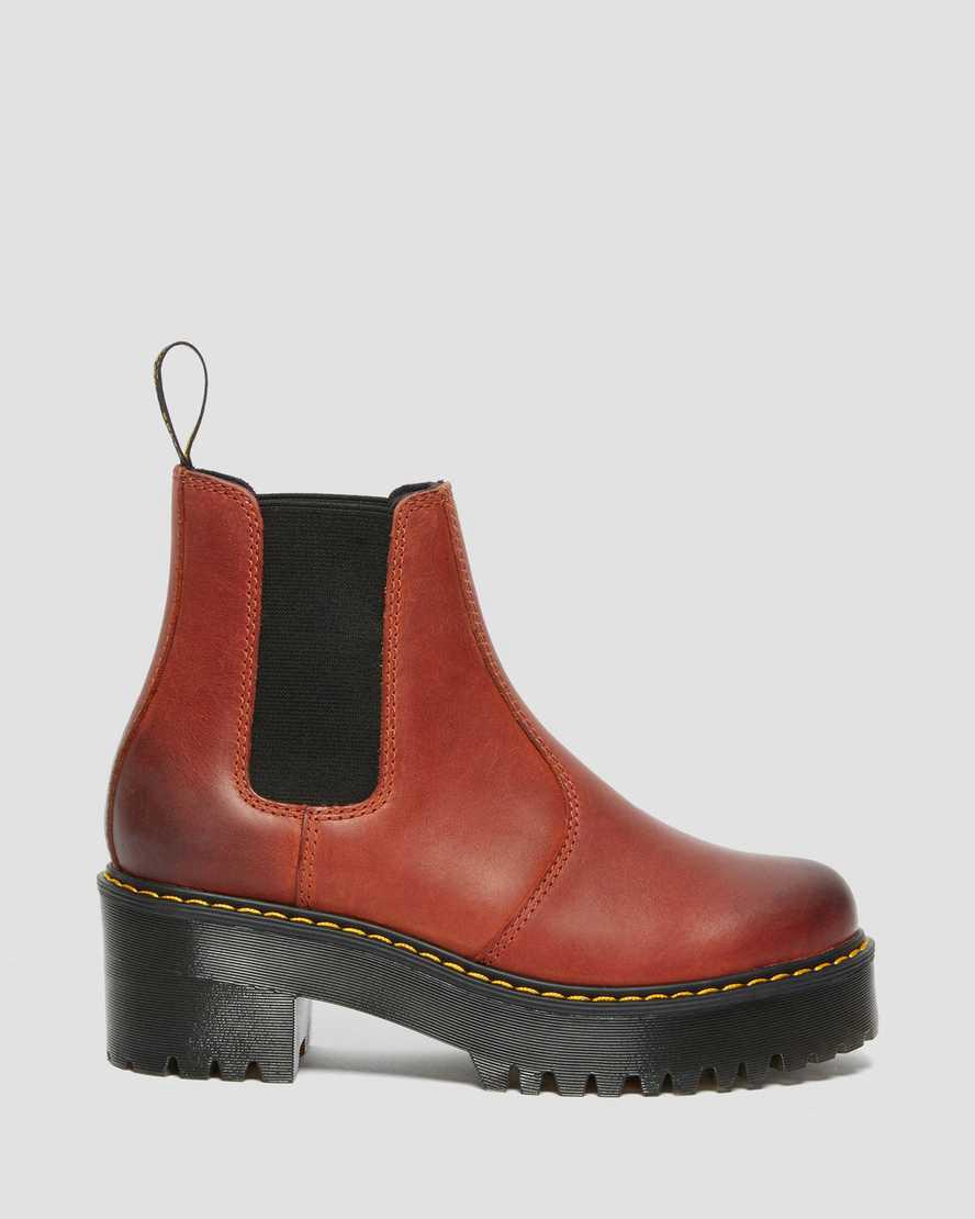 Dr Martens Rometty Wyoming Leather Platform Chelsea Naisten Nilkkurit Ruskea  Suomi |  0932QYOKX