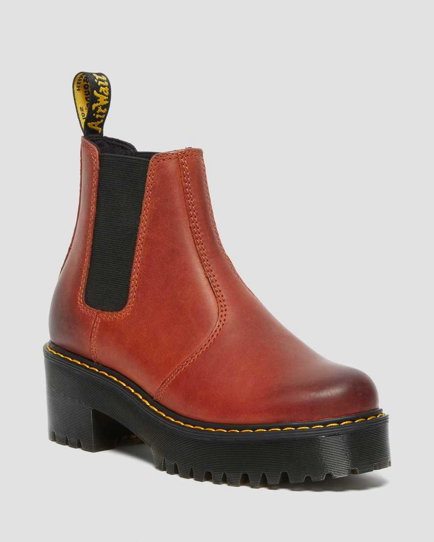 Dr Martens Rometty Wyoming Leather Platform Chelsea Naisten Nilkkurit Ruskea  Suomi |  0932QYOKX