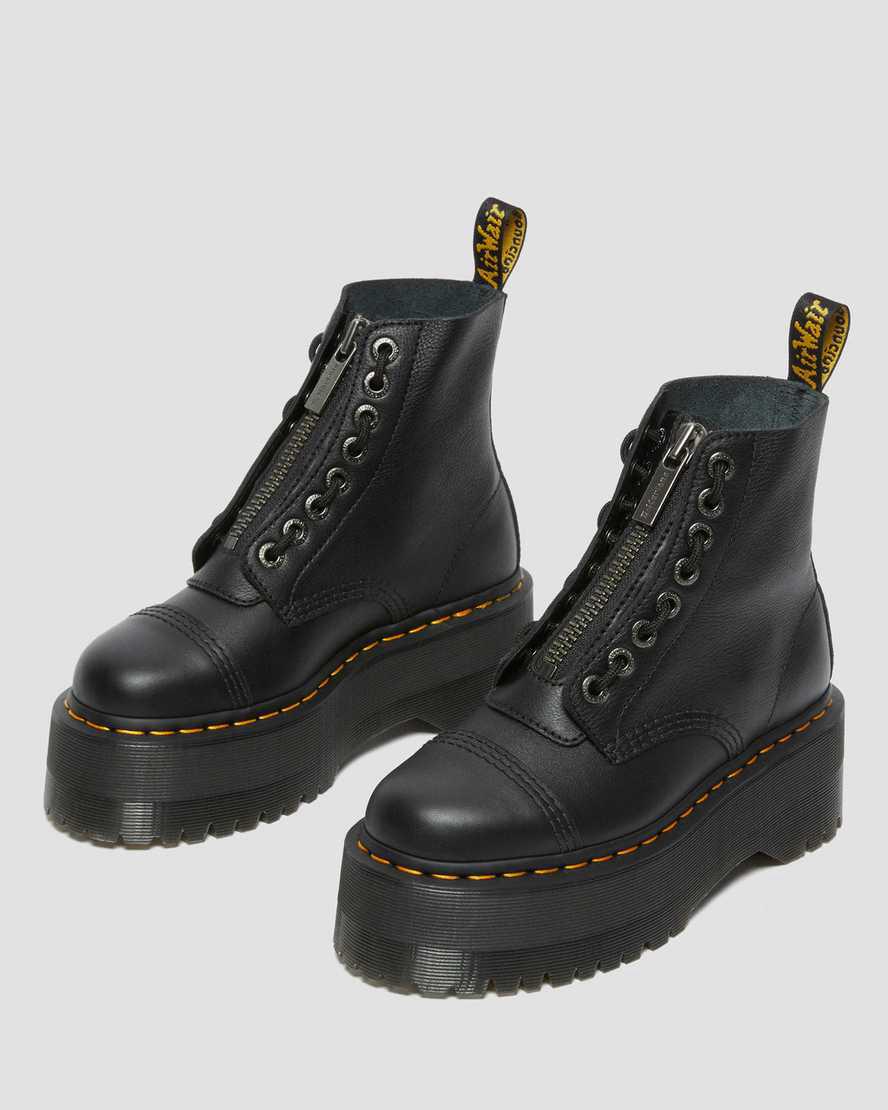 Dr Martens Sinclair Max Pisa Leather Platform Naisten Nilkkurit Mustat  Suomi |  1407FEITK