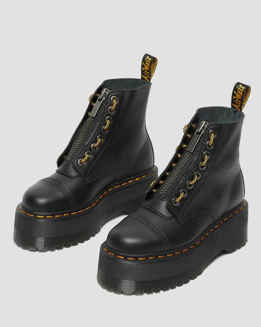 Dr Martens Sinclair Max Pisa Leather Platform Naisten Nilkkurit Mustat  Suomi |  1407FEITK