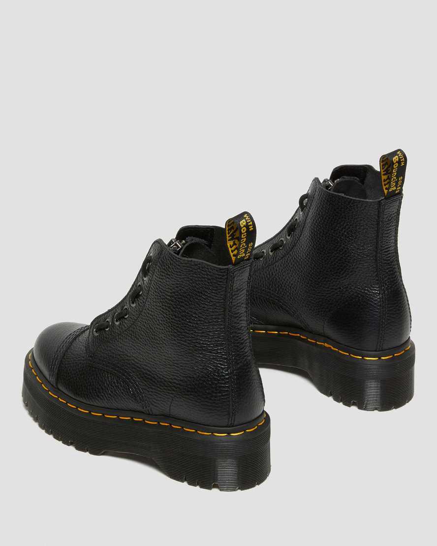 Dr Martens Sinclair Milled Nappa Leather Platform Naisten Nilkkurit Mustat  Suomi |  8421SGKYH