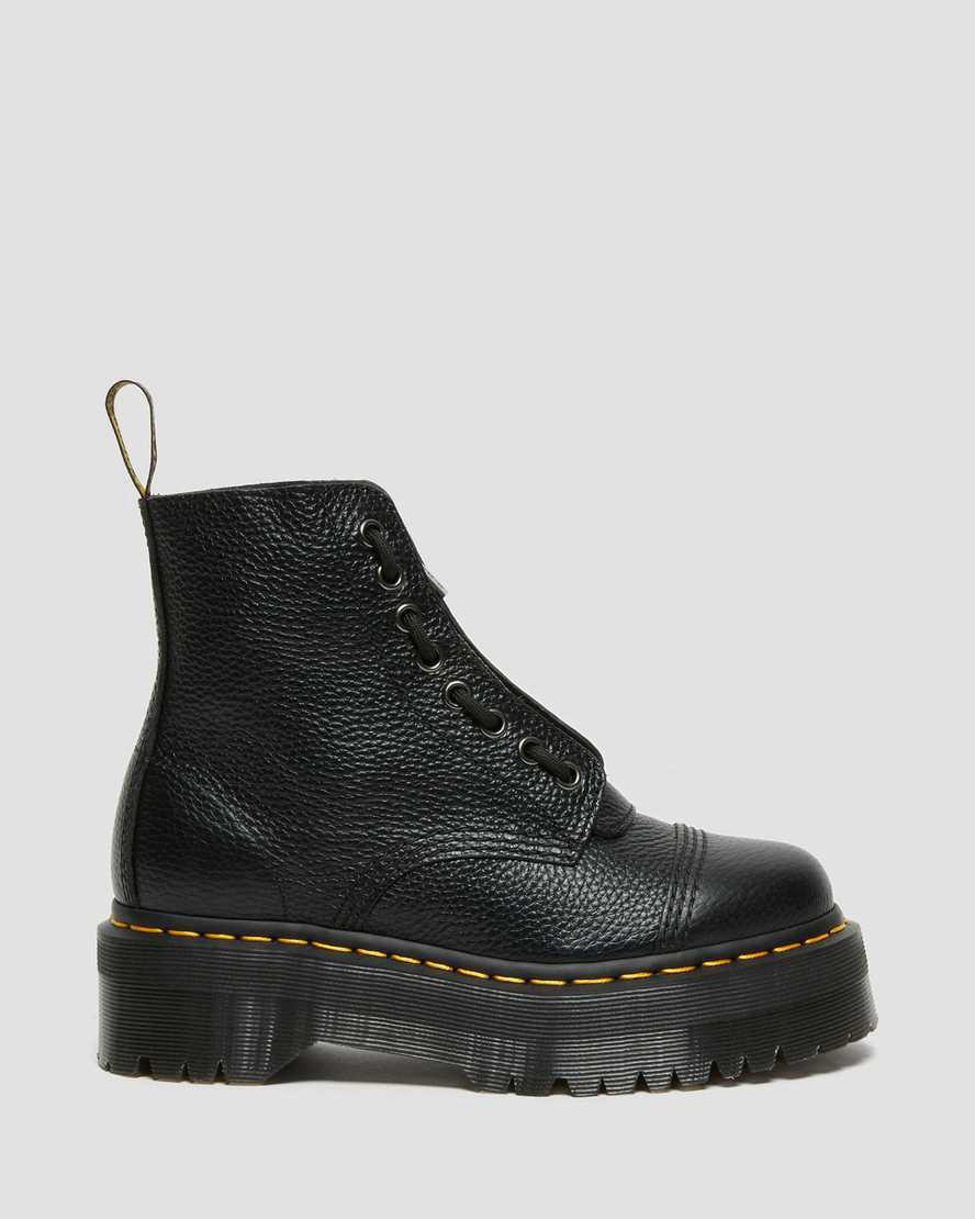 Dr Martens Sinclair Milled Nappa Leather Platform Naisten Nilkkurit Mustat  Suomi |  8421SGKYH