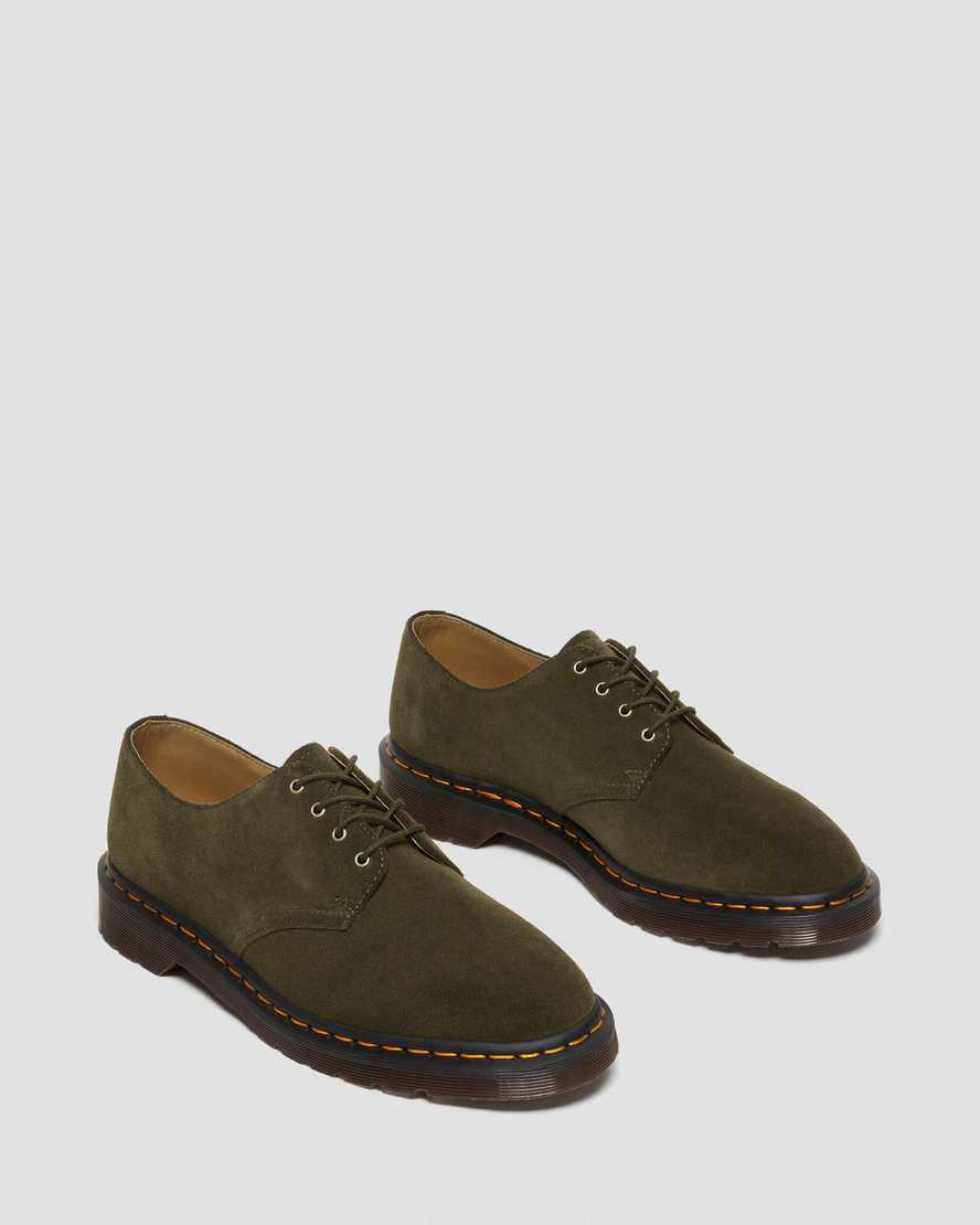 Dr Martens Smiths Repello Suede Dress Miesten Oxford Kengät Oliivinvihreä  Suomi |  2853MZKSG