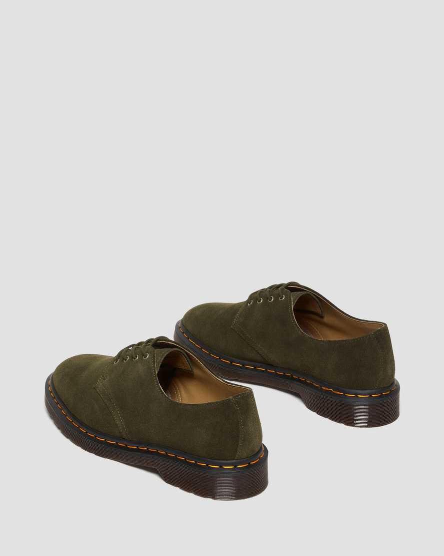 Dr Martens Smiths Repello Suede Dress Miesten Oxford Kengät Oliivinvihreä  Suomi |  2853MZKSG