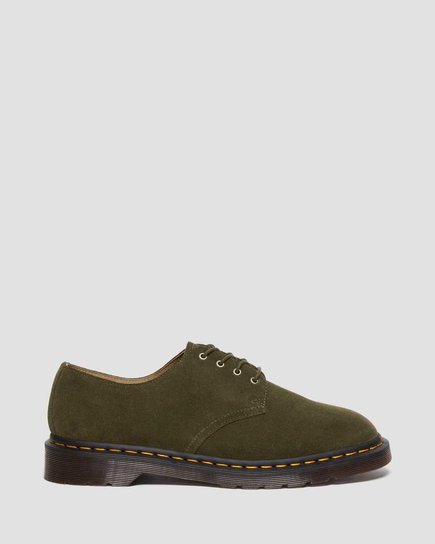 Dr Martens Smiths Repello Suede Dress Miesten Oxford Kengät Oliivinvihreä  Suomi |  2853MZKSG