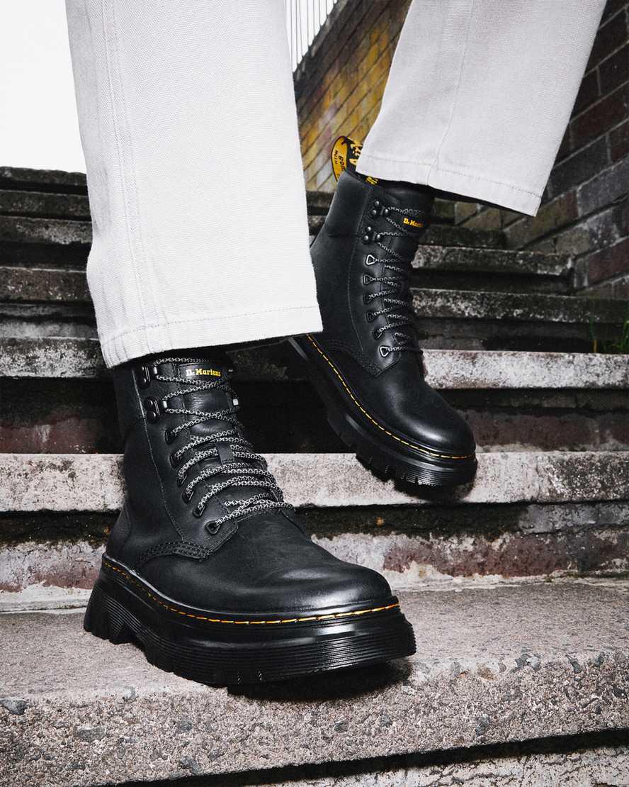 Dr Martens Tarik Wyoming Leather Utility Miesten Nilkkurit Mustat  Suomi |  0293LFDET