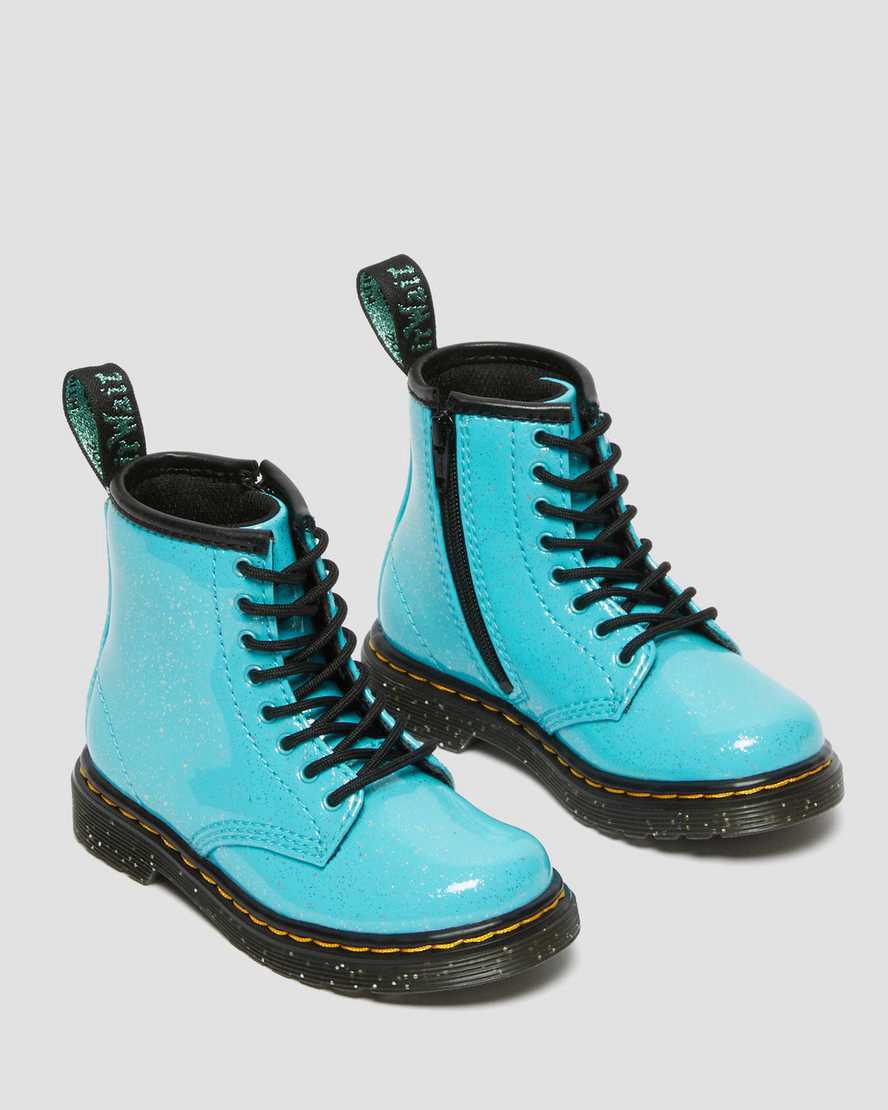 Dr Martens Toddler 1460 Glitter Lasten Nauhasaappaat Turkoosi  Suomi |  4082YLVME